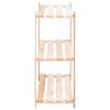 vidaXL 3-Tier Storage Racks 3 pcs 80x38x90 cm Solid Pinewood 150 kg