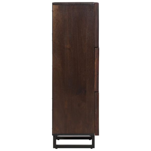 vidaXL Highboard Brown 40x34x110 cm Solid Wood Mango