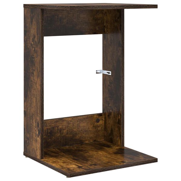 vidaXL Side Table Smoked Oak 40 x 38 x 62.5 cm Engineered Wood
