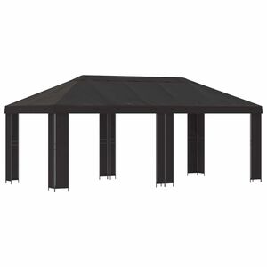 vidaXL Garden Gazebo 6 x 3 m Anthracite Polyester and Steel 190