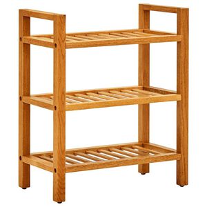 vidaXL Shoe Rack | Solid Oak | Solid Oak Wood | Medium | Shoe Rack | Rectangular