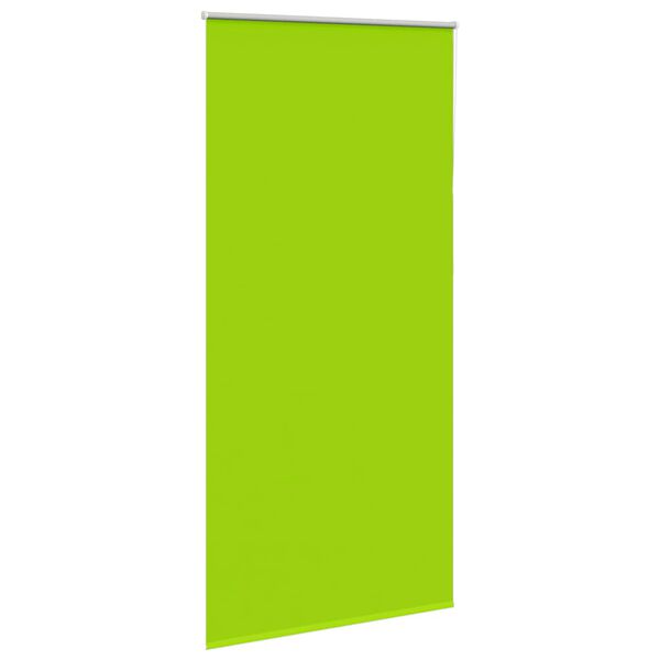 vidaXL Roller Blind Blackout Leaves Green 90x230 cm Fabric Width 85.7 cm Polyester