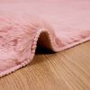 vidaXL Faux Rabbit Fur Rug Olite Pink 140 x 200 cm Polyester