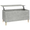 vidaXL Coffee Table Concrete Grey 90x44,5x45 cm Engineered Wood