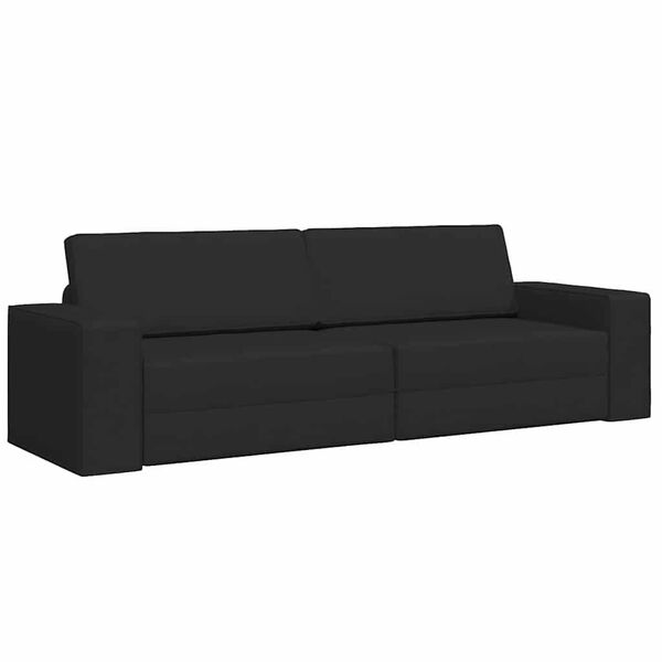 vidaXL Sofa Bed Black 245 x 78 x 77 cm Velvet
