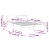 vidaXL Bed Frame with Headboard Wax Brown 150 x 200 cm Solid Pine Wood