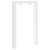 vidaXL Outdoor Shower White 137 x 23 x 226 cm Solid Pine Wood