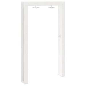 vidaXL Outdoor Shower White 137 x 23 x 226 cm Solid Pine Wood