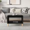 vidaXL Coffee Table Black 60x50x40 cm Engineered Wood