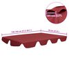 vidaXL Replacement Canopy for Garden Swing Wine Red 150/130x105/70 cm