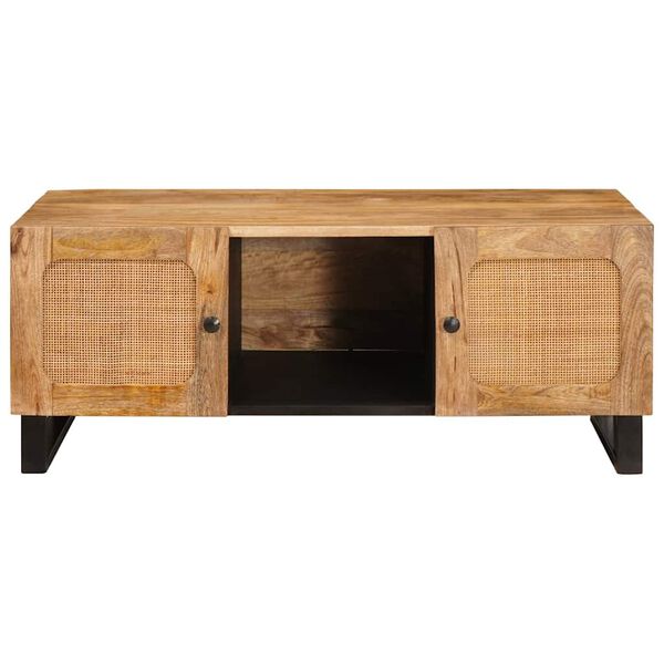 vidaXL Coffee Table Artisan Oak 100 x 54 x 40 cm Solid Mango Wood