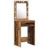 vidaXL Dressing Table with Door Brown 50 x 41 x 135 cm Engineered Wood