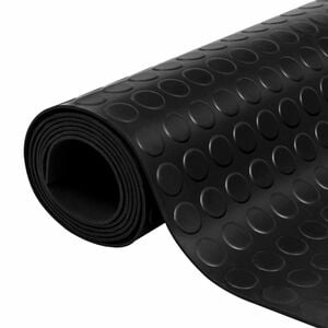vidaXL Floor Mat Black 1 x 2 m Rubber