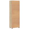 vidaXL Highboard with Door Sonoma Oak 60 x 35 x 182 cm Engineered Wood