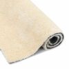 vidaXL Shaggy Area Rug Cream 120 x 160 cm Polyethylene