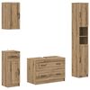 vidaXL 4 Piece Bathroom Cabinet Set UTRECHT Artisan Oak