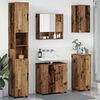 vidaXL Bathroom Furniture Set 5 pcs Old Wood Engineered wood & Metal