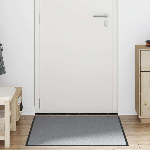 vidaXL Doormat Grey 90x120 cm