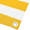 vidaXL Balcony Screen Yellow and White Stripe 120x1000 cm
