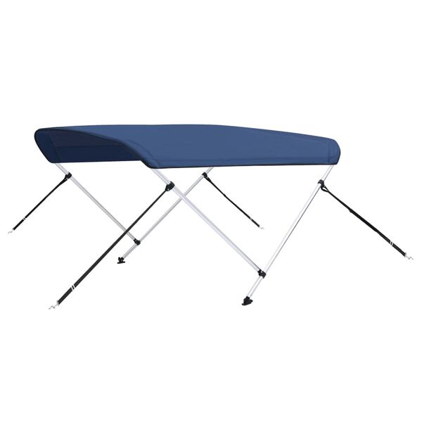 vidaXL 2 Bow Bimini Top Navy Blue 180x150x110 cm