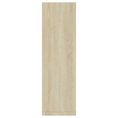 vidaXL Wall Shelf 2 pcs White and Sonoma Oak 50x15x50 cm Engineered Wood