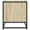 vidaXL TV Cabinet Sonoma Oak 61x40x46 cm Engineered Wood and Metal