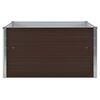 vidaXL Raised Garden Bed 100x100x45 cm Galvanised Steel Brown