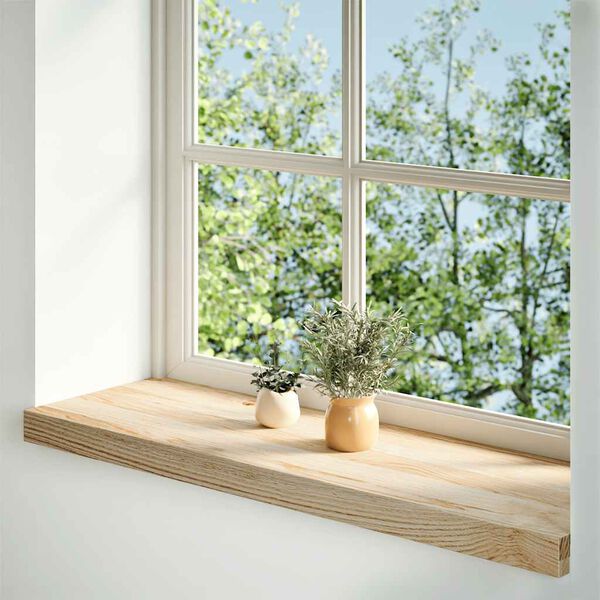 vidaXL Window Sills 2 pcs Untreated 70x25x2 cm Solid Wood Oak