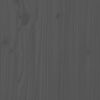 vidaXL Bed Frame without Mattress Grey Solid Wood 140x200 cm