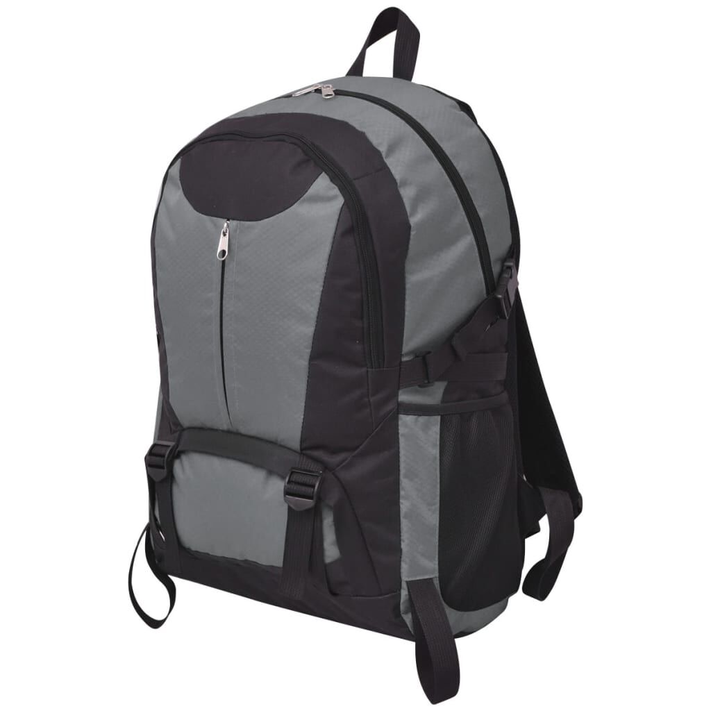 black camping backpack