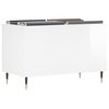 vidaXL Record Cabinet High Gloss White 74.5x38x48 cm Engineered Wood