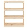 vidaXL Book Cabinet/Room Divider 80x30x103.5 cm Solid Wood Pine