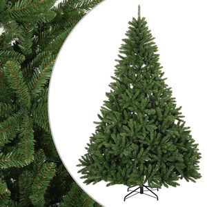 vidaXL Artificial Hinged Christmas Tree 270 cm PVC Light Green