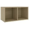 vidaXL TV Cabinets 2 pcs Sonoma Oak 72x35x36.5 cm Engineered Wood