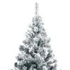 vidaXL Artificial Christmas Tree with 300 LEDs with Stand Green 210 cm