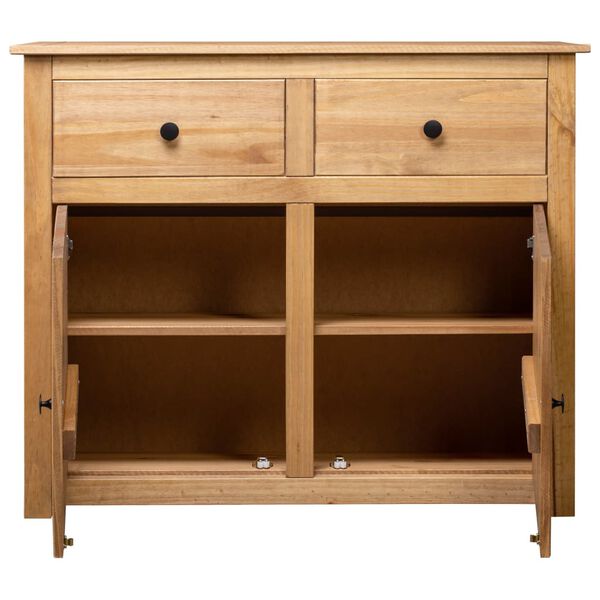 vidaXL Sideboard 93x40x80 cm Solid Pinewood Panama Range