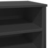vidaXL Shoe Cabinet Black 80x38x78 cm Engineered Wood