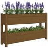 vidaXL Planter Honey Brown 112x25x66 cm Solid Wood Pine