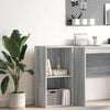 vidaXL Bookcase Grey Sonoma 40x30x77 cm Engineered Wood