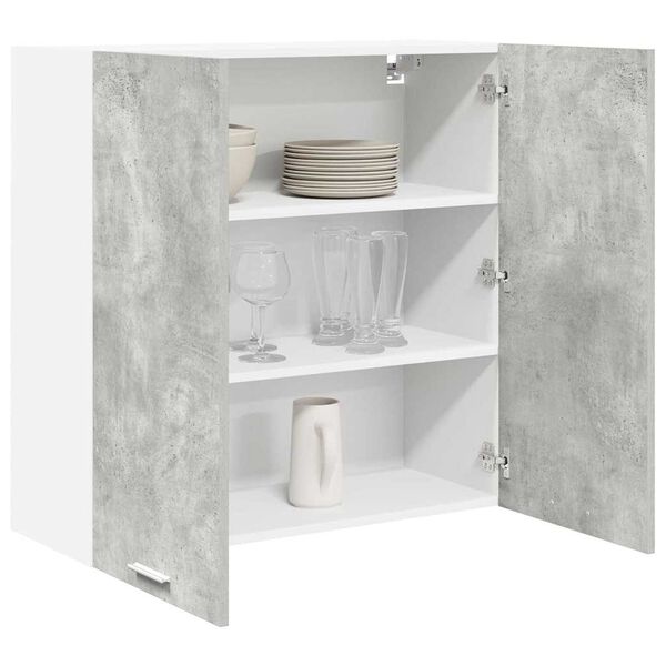 vidaXL Hanging Cabinet Concrete Grey 80 x 31 x 80 cm Engineered Wood
