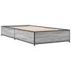 vidaXL Bed Frame without Mattress Grey Sonoma 100x200 cm
