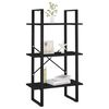 vidaXL Storage Shelf Black 60x30x105 cm Engineered Wood