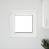 vidaXL Basement Window "RISOR" 50x50 cm Tilt&Turn DIN Left White