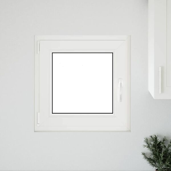 vidaXL Basement Window "RISOR" 50x50 cm Tilt&Turn DIN Left White