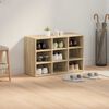 vidaXL Shoe Cabinet Sonoma Oak 77.5 x 30 x 51 cm Engineered Wood