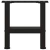 vidaXL Coffee Table Legs Black 2 pcs 40x(30-31) cm Steel