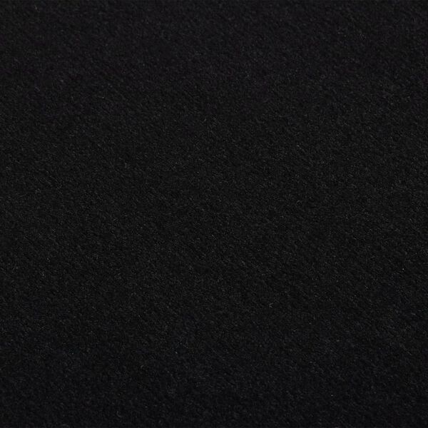 vidaXL Runner Rug BCF Black with Motif 100x500 cm