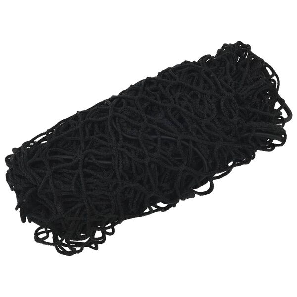 vidaXL Trailer Net with Elastic Rope Black 6x3 m PP