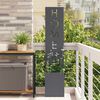 vidaXL Garden Privacy Screen Anthracite 32 x 140 cm Cold-rolled steel