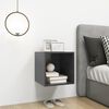 vidaXL Wall Cabinet Grey 37x37x37 cm Engineered Wood